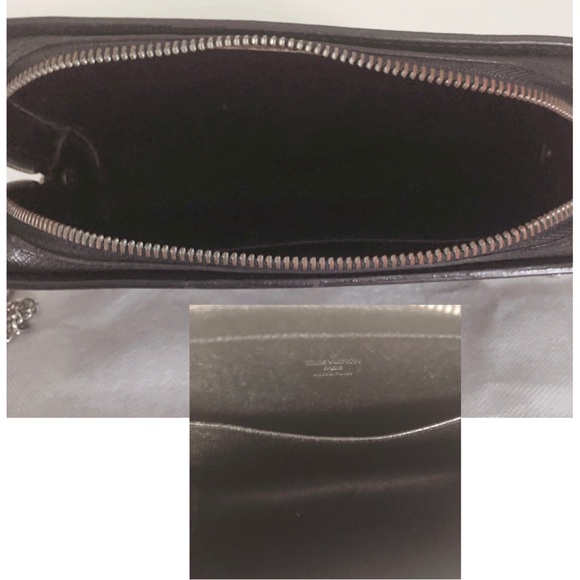 Louis Vuitton Taiga black leather clutch - Picture 11 of 12